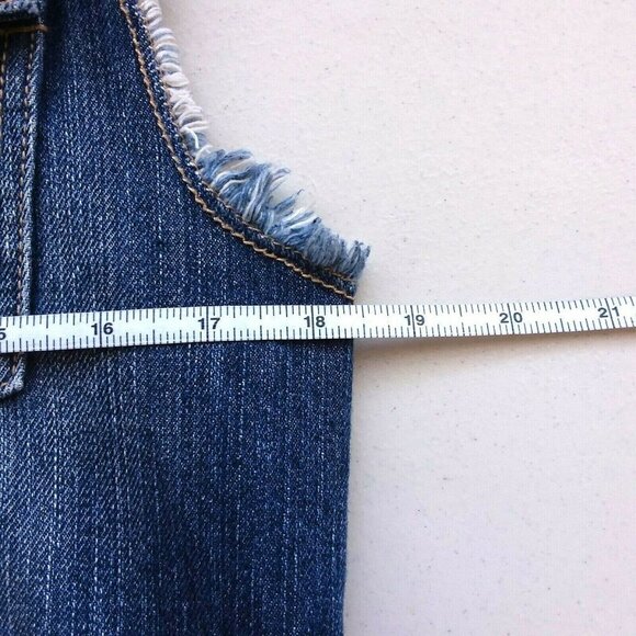 Forever 21 Distressed London Studded Denim Vest - Picture 5 of 8